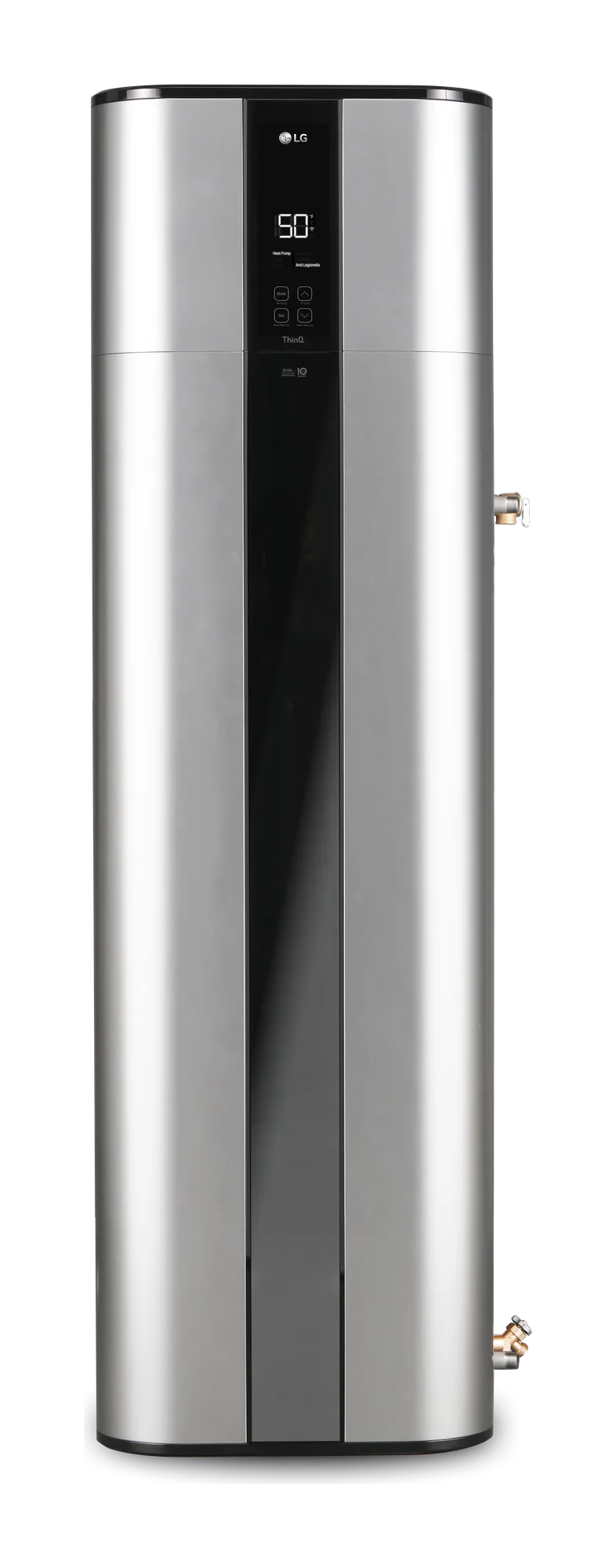 LG Therma V warmtepompboiler 270 L, vooraanzicht met display